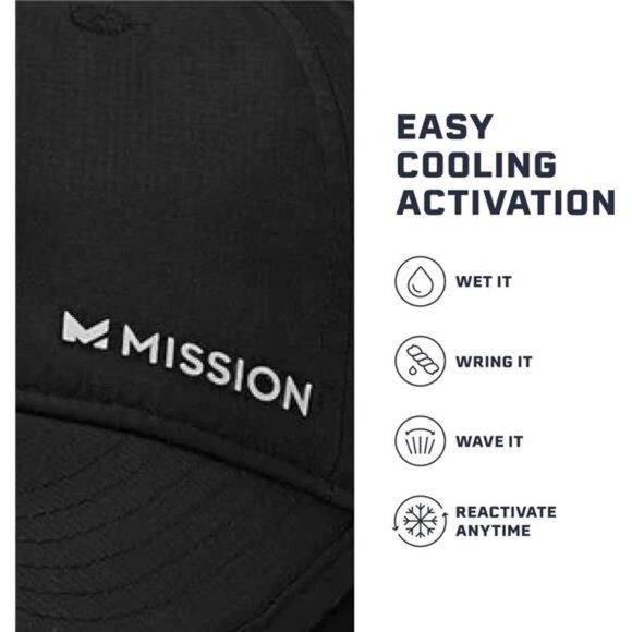 Cooling UPF Performance Hat - Unisex One Size Cap for Workouts, Golf & Running - Picture 3 of 7